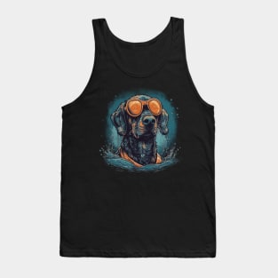 Swimming dog Tank Top